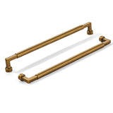 khtumeware 5-Pack 12-Inch(305mm) Antique Brass Cabinet Pulls,Vintage Brass Solid Handles for Kitchen Cabinets, Cupboards, Drawer
