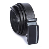 Vogard MenS Artificial Leather Belt | Auto Lock Buckle Belt For Men | Black