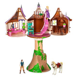 Disney Store Action Toys Rapunzel Tower Playset - 19-Piece Tangled Play Set with Rapunzel, Flynn & More Princess Toys- Includes 