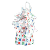 Elegant Polka Dot Foil Balloon Weight (4.5 x 2.25) 1 Count, Adorable Decor Essential For Themed Parties & Events