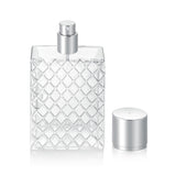 1Pcs 100ml 3.4 oz Refillable Spray Perfume Bottles Large Cosmetic Fine Mist Atomizer Empty Portable Clear Glass Essential Oil Co