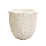 Hug A Plant | Milano 30Cm Round Plastic Pot With Inner For Home & Garden (30Cm | 11.81 Inch, Pack Of 1, White Stone Finish)