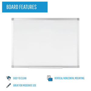 Ayda Melamine Dry-Erase Board, 36 X 48