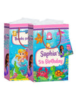 Pack of 10 New Mermaid under the sea Theme Birthday Return Gift Paper Bags|Made in India| under water Theme Carry Bags (Multi, 9