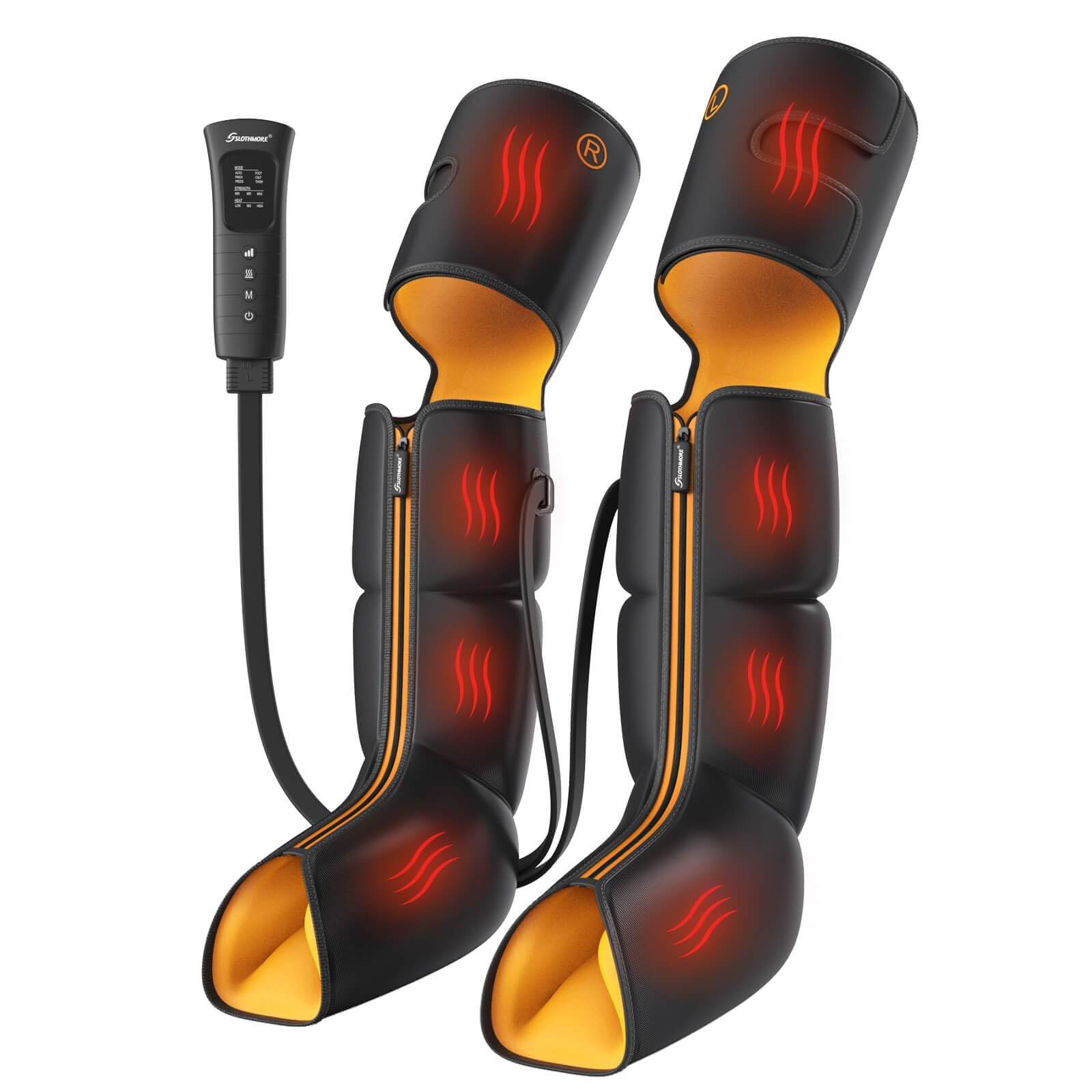 Leg Massager with Heat and Air Compression, Foot Calf & Thigh Massage for Circulation and Pain Relief, Sequential Compression De