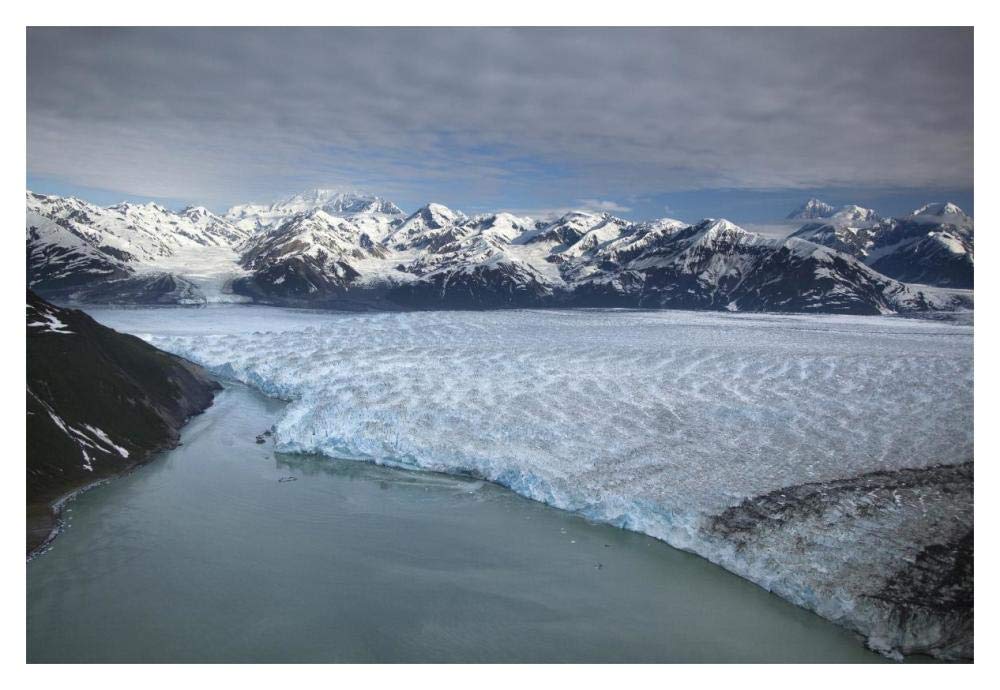 Hubbard Glacier Encroaching On Gilbert Point, Wrangell-St. Elias National Park, Alaska-Paper Art-20,,X14,,