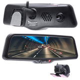 Master Tailgaters 10 OEM Rear View Mirror Dash Cam with 10 LCD Screen | Rearview Universal Fit | 1080p 30fps HD DVR | Dual Way V