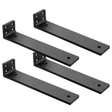 Floating Shelf Brackets 10 inch, Heavy Duty Wall Shelf Brackets 10 Pack for Shelves Support, Hidden Metal L Brackets with Mounti