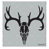 Stencil1 Deer Skull Stencil Create DIY Deer Skull Crafts and Decor Mylar Stencil Reusable Stencils for Painting and Crafts a