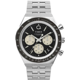 Timex Diver Inspired Analog Watch For Man With Black Round Dial & Silver Stainless Steel Bracelet Band Water Resistant Men'S Wri