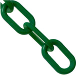 Mr. Chain HeavyDuty Plastic Barrier Chain, Evergreen, 2Inch Link Diameter, 100Foot Length (51054100)