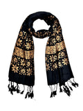 WomenS Woolen Winter Scarf Stylish Printed Scarf For Women & Girls Soft Knit With Fringe Tassels Solid Color Stole, Dupatta, Sh