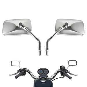 10 Mm Bolt Chrome Motorcycle Universal Handlebar Rear View Side Mirrors For Harley Kawasaki Suzuki Aprilia Street Bike Cruiser S