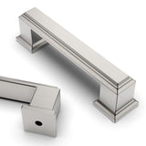 Asidrama 20 Pack 3 Inch(76mm) Brushed Satin Nickel Kitchen Cabinet Handles Cabinet Pulls Kitchen Cabinet Hardware for Cupboard D