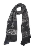 Rai Sahab Scarf For Women Stylish | Scarf For Women | Face Mask | Printed Fancy Tassle Full Face Cover(St118Blk)