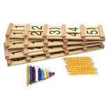 Kghios Montessori Math Toys Material for Toddlers Seguin Boards with Beads Home Edition,Montessori Seguin Boards & Beads