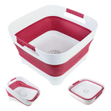 GIMWA Collapsible Dish Basin, Wash Basin for Baby Bottles, Foldable Wash Tub for Kitchen, RV Camping Sink, Outdoor Kitchen, Stur