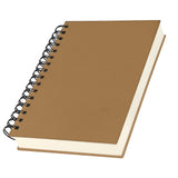 Yarotm Notebook A5 Squared 14 X 21 Cm Spiral Pad A5 Diary 120 Sheets Kraft Notebook Spiral Binding 100 Gsm Paper Checked 5