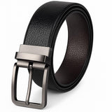 Club Spunky MenS Genuine Italian Leather Reversible Belt For Men/Boys, Color (Black & Brown)