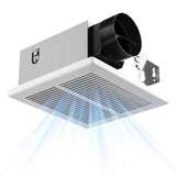 Amico Bathroom Exhaust Fan, 1.0 Sones, 80 CFM, Low Noise, Ceiling Mounted Retrofit Ventilation Fans, 4 Inch Duct, No Attic Acces