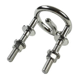 MARINE CITY Transom Mount Ski Tow Hook, Premium 316 Stainless Steel, 2.5 Inch Thread Length, Corrosion-Resistant, Ideal for Boat