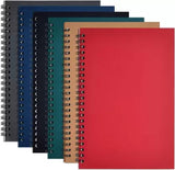 Aaryanika Pack Of 5 A5 Size Unruled Spiral Binding Notebook 160 Pages With 70 Gsm Paper Wirebound Journal/Diary/Meeting Conferen