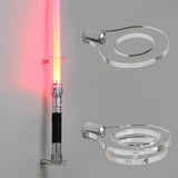 HHUXIUE Lightsaber Wall Mount, Vertical Lightsaber Wall Mount Holder – Clear Acrylic Display Stand for Most Lightsabers, Heavy Duty Light Saber Wall Mount (Transparent 1 Hole)