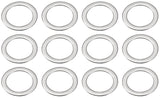 M10x14x0.5mm Stainless Steel Thin Flat Washers, Ultra Thin Metal Shim Washers Spacers for Screw Bolt, Electronic Repair, Automot