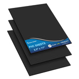Mega Format Expanded PVC Plastic Sheets - 8.5 X 11 Rigid Black Sheet for Crafts, Signage, & Displays - Sintra, Celtec PVC Board 