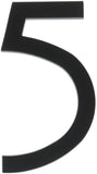 HyKo Products FM6/5 Floating House Number 5 (FIVE) 6 High Black