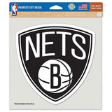 Wincraft NBA Brooklyn Nets Perfect Cut Color Decal, 8 x 8