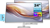 HP Series 5 524sh Monitor 94C19AA#ABA Bundle with Docztorm Dock, 24 FHD IPS (1920x1080) Display, 1x HDMI, 1x VGA, Flicker-Free, 