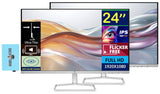 HP 24 Monitor with Dual 2W Speakers (Replaces M24fwa) 24 100Hz IPS FHD 99% sRGB 300 Nits Display, Adjustable Tilt, Flicker-Free,