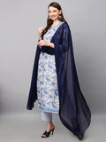 Gosriki Women'S Cotton Blend Printed Straight Kurta With Pant & Dupatta (Please-Nw-Blue_Xxl-Gs_Blue_Xx-Large),Blue,2,B0BFBDBQR5