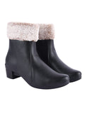 Shoetopia Women'S Flat Boots,Black,7,B0BSC4LH6N
