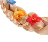 Princess Rapunzel Wig Rapunzel Braid with Princess Tiara Necklace Gloves Princess Rapunzel Dress Up Costume Cosplay Accessories