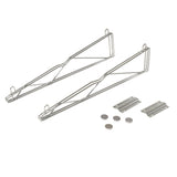 Nexel 14 Fixed Wall Mount Single Wire Shelf Bracket, Silver Epoxy Finish