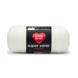 RED HEART Super Saver Jumbo Yarn, Soft White
