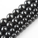8mm Black Hematite Natural Stone Beads Round Loose Beads for Jewelry Making Yochus DIY Beads Bracelet Necklace