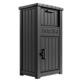 MAIUSCOLI Package Delivery Box for Outside, Large Parcel Drop Box with Lockable Secure, Waterproof and Anti-Theft Storage for Po