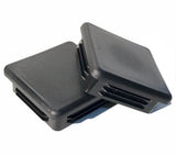 (Pack of 4) 3 Square Plastic Plugs |10 14 Ga - 3 x 3 Inch (for ID 2.74 to 2.83) | Flexible Ridges n Side Walls | Heavy Duty Impa