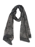 Style Shoes Women And Girls Cotton Tie Dye Scarfs Stoles Soft Comfortable Stylish(St92Blk)