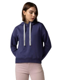 Fyltr Women'S Casual Hoodie With Stripe Tape - Rib Hem & Cuff | Drop Shoulder | Casual Winterwear For Women,Bewitched Blue,Bewitched Blue,L