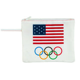 Franco Collectibles Team USA Olympics Beach/Pool Waterproof Swimsuit, Makeup, Toiletries Pouch Bag, (Officially Licensed Product
