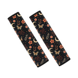 Coldinair Butterfly Moon Flower Car Seat Belt Pads Seatbelt Covers,Soft Comfort Shoulder Seatbelt Pads Universal Cover Seat Belt