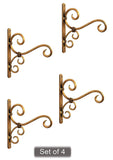 Decorlay Wall Mounted Metal Golden Wall Hanging Plant Holder | Wall Hanger Bird Feeder Home Decor Items Hanging Baskets For Room
