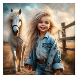Kulvci Horse Diamond Art Painting Kits for Adults, Diamond Art Kits for Beginners, 5D DIY Full Drill Gem Craft for Home Decor Gi