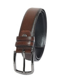 Sazara Casual Black Leather MenS Belt Classic Pin Buckle Formal Genuine Leather Belt For Men 2A (34, Brown)