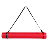 TRANSON Durable Poster Storage Tube with Straps 24-40 Extendable for Blueprints, Artwork, Maps, Posters Color Red
