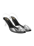 Shoetopia Women'S Mesh Heeled Sandal,Black,4,B0CNVMQ4X9